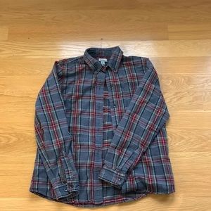 Woman’s LLBean flannel shirt